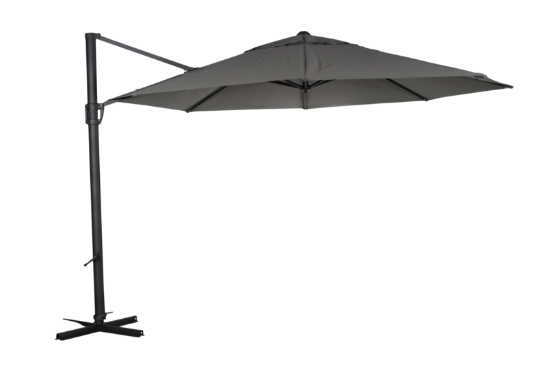 Fiesole frihängande parasoll Antracit/grå