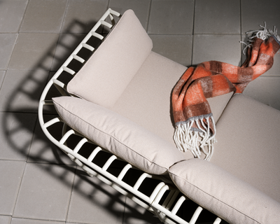 Collier hörn Pearl White/Teddy Beige