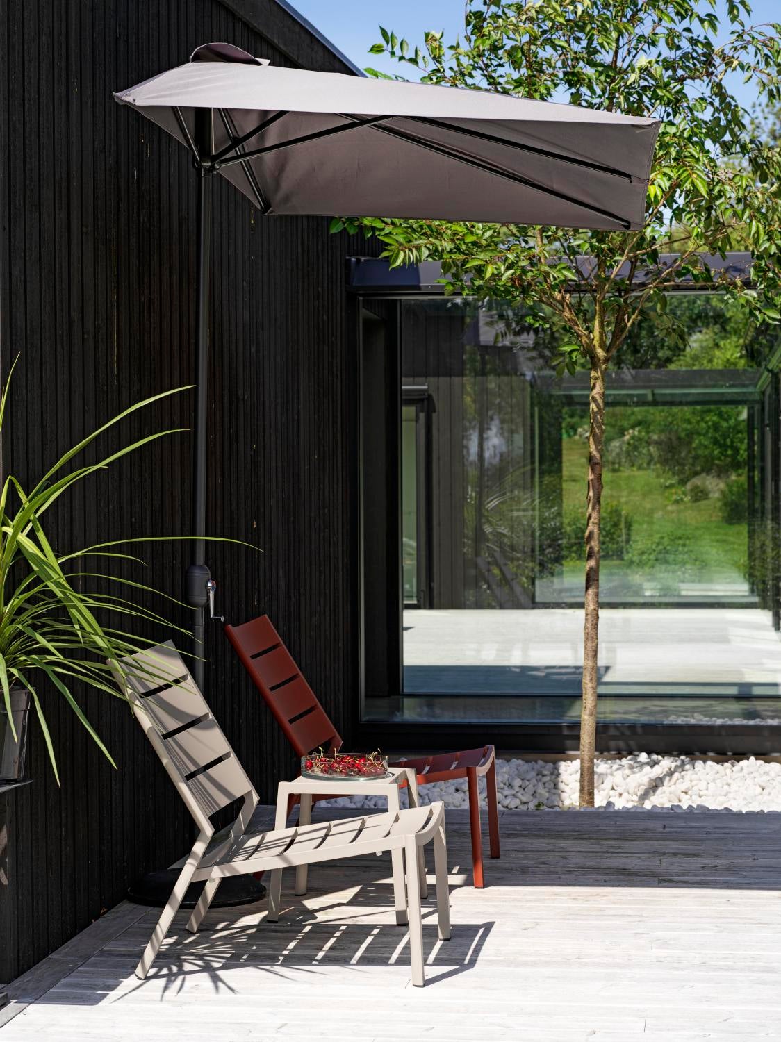 Cambre parasoll Antracit/Grå