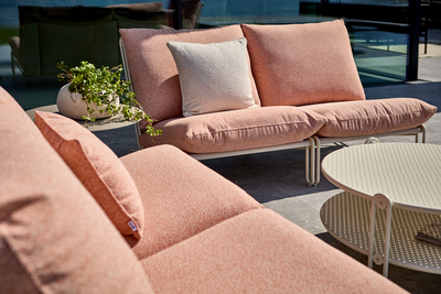 Blixt soffbord Pearl white