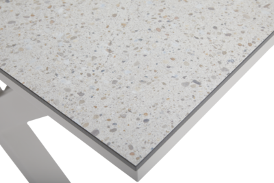 Hillmond matbord Khaki/Terrazzo