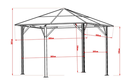 Scopello paviljong Vit