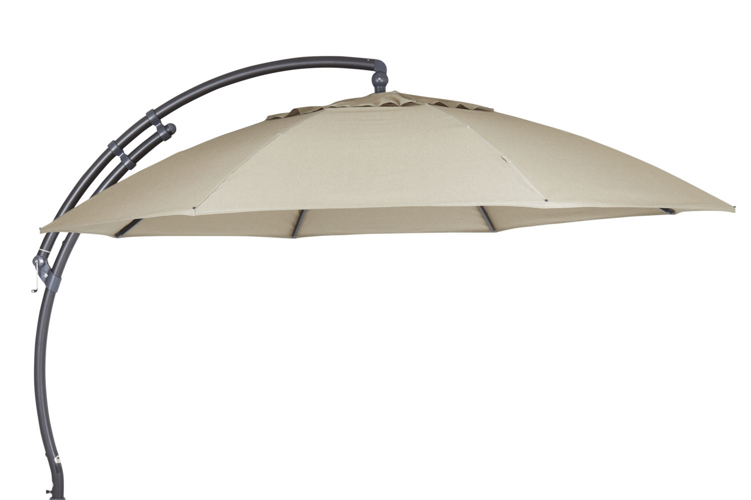 Easy Sun frihängande parasoll Antracit/Beige