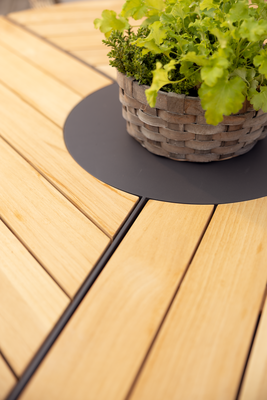 Peace Wood matbord Antracit/Teak