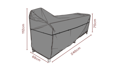 Möbelskydd utekök Svart