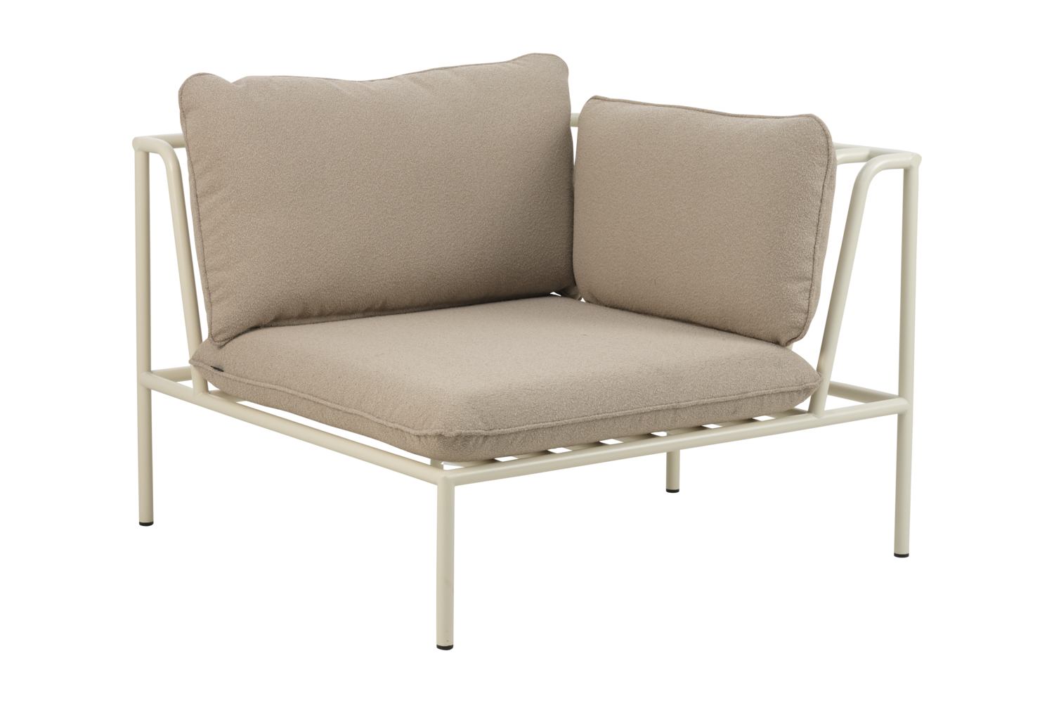 Collier hörn Pearl White/Teddy Beige