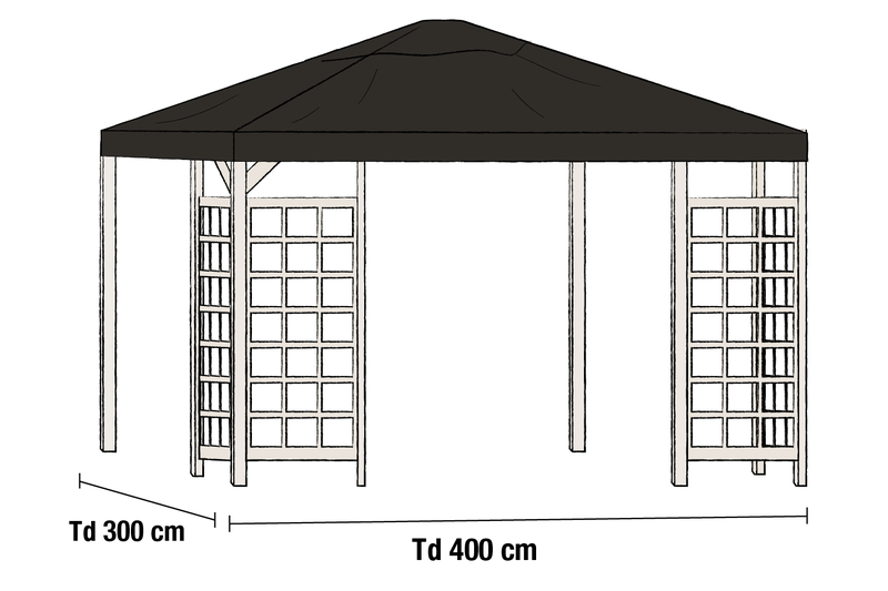 Hov paviljong Vit