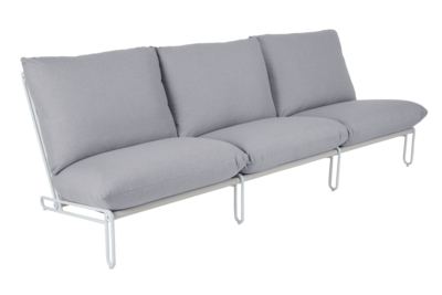 Blixt sittdel Vit/Sky grey