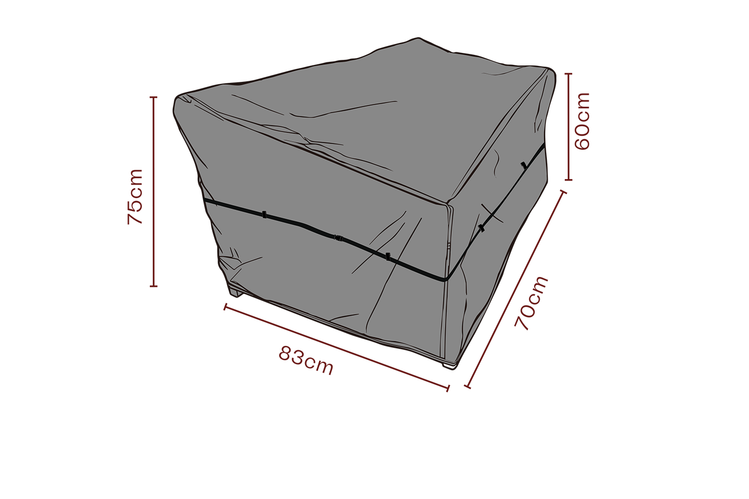 Möbelskydd fåtölj Svart - Andas