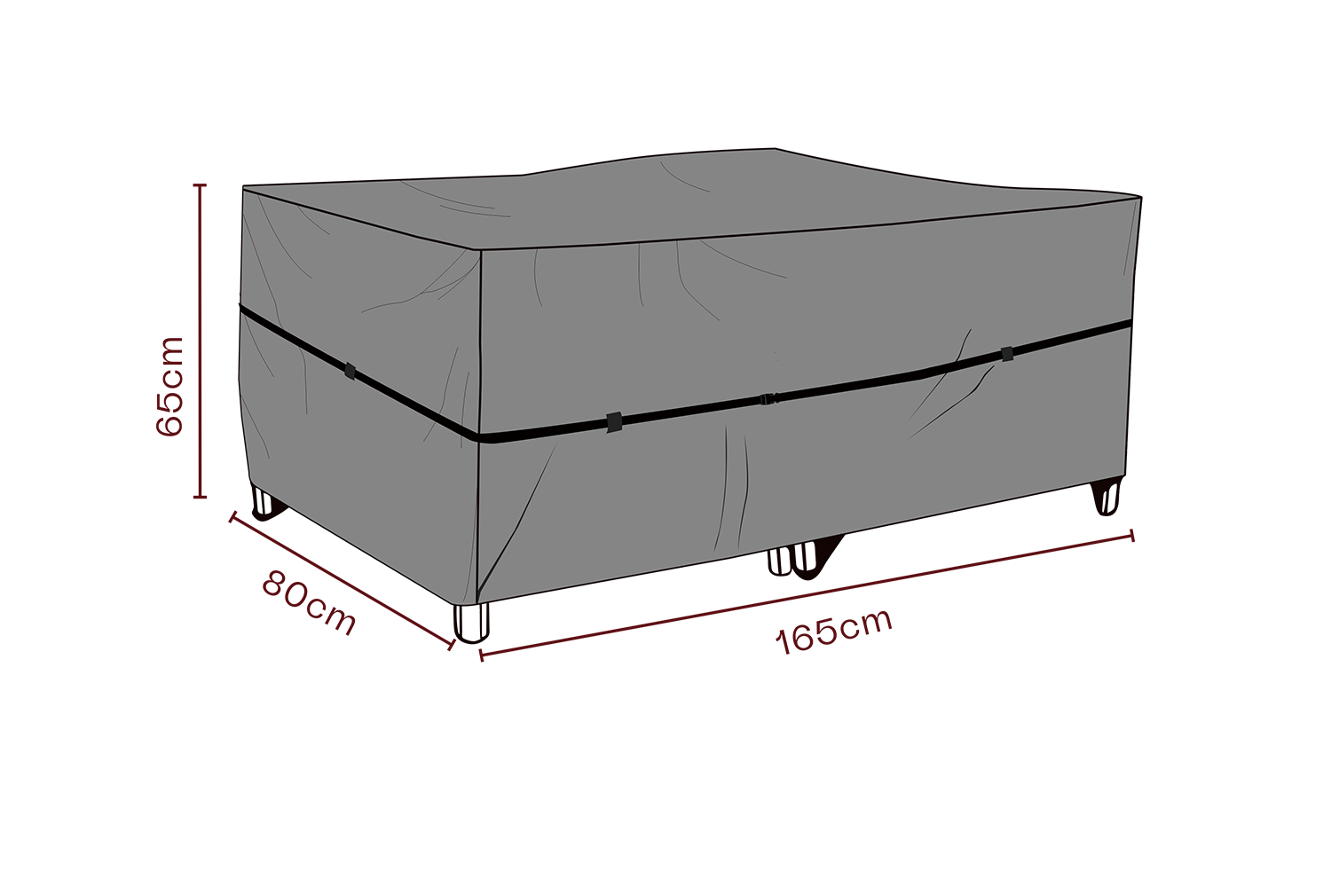 Möbelskydd soffa Svart - Andas
