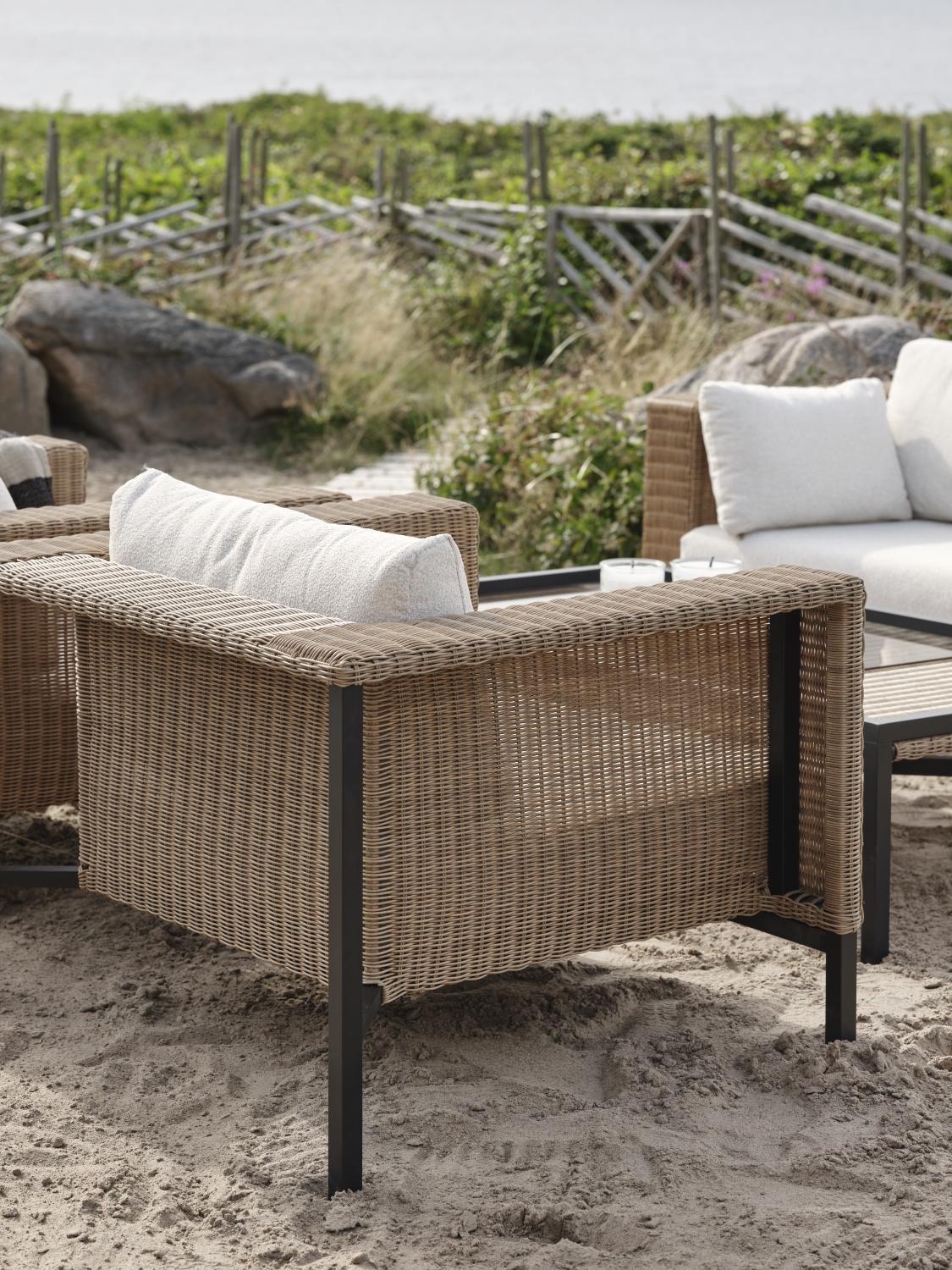 Shell fåtölj Rustik/Teddy Rice