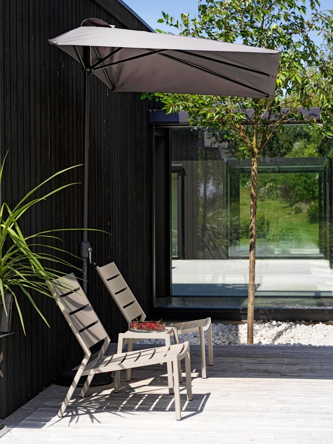 Cambre parasoll Antracit/Grå