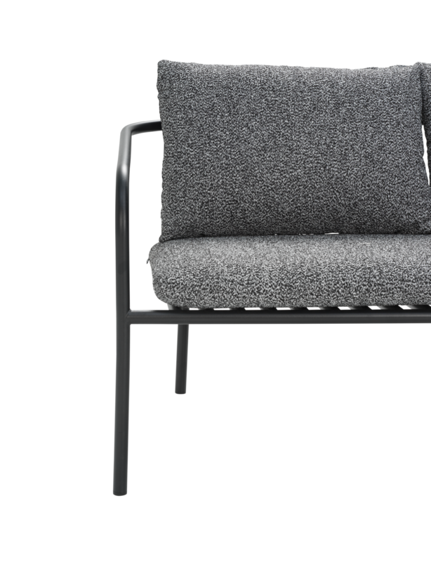 Bendt 2-sitssoffa Svart/Teddy Ant