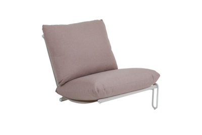 Blixt sittdel Vit/Dusty pink