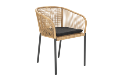 Delta karmstol Antracit/Teddy Black