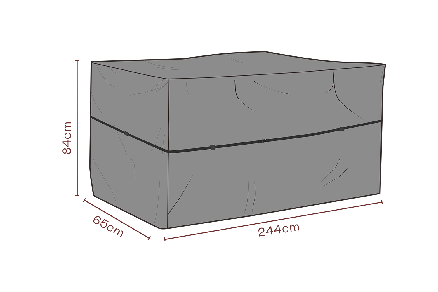 Möbelskydd utekök Svart - Andas