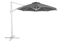 Varallo frihängande parasoll Grå