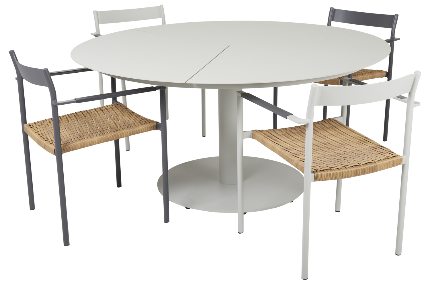 DK matstol Antracit/Natur