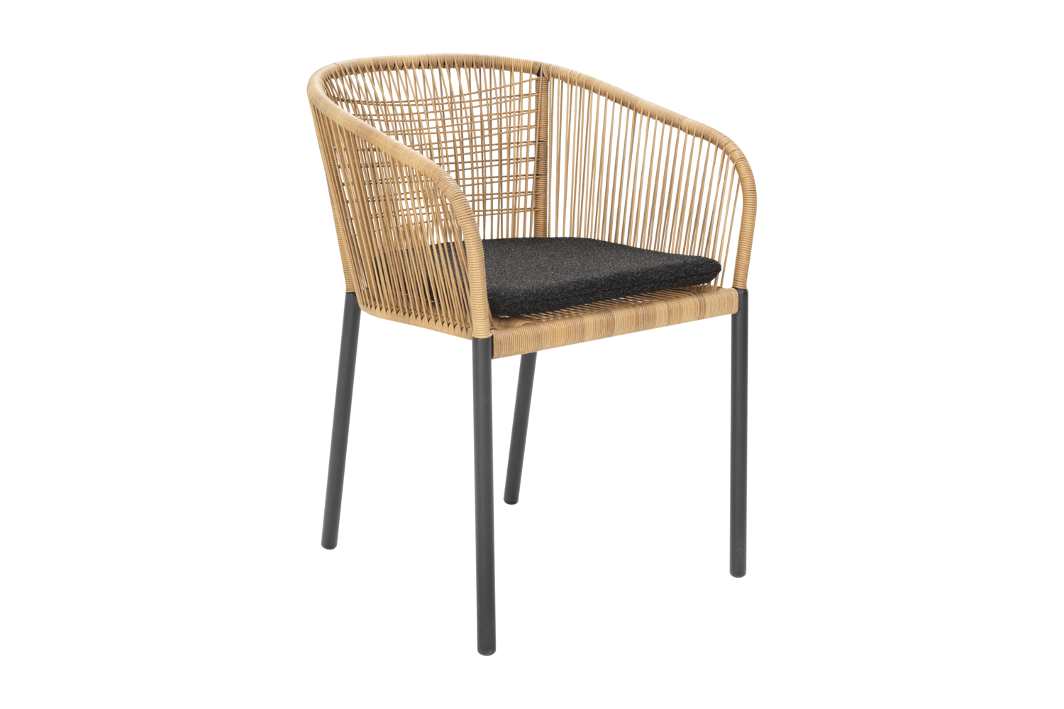 Delta karmstol Antracit/Teddy Black