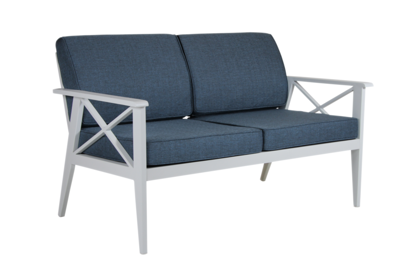 Sottenville 2,5-sits soffa Vit/Midnight blue