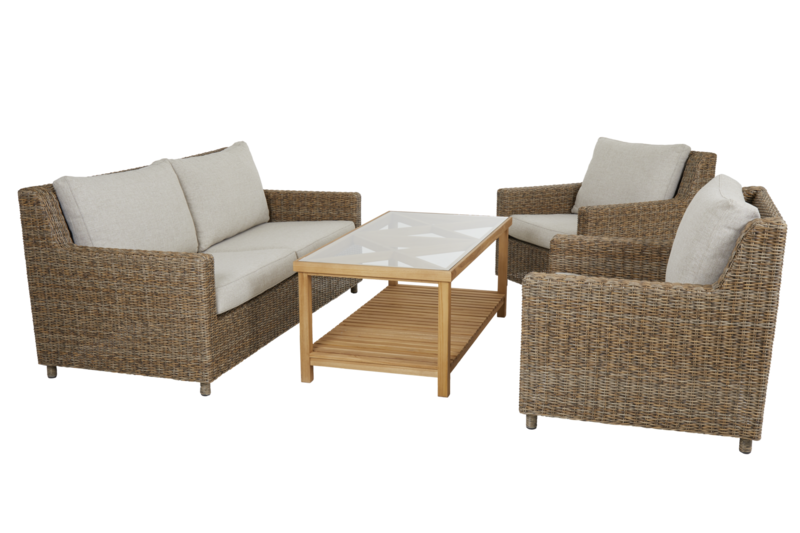 Sandkorn 2,5-sits soffa Natur/beige