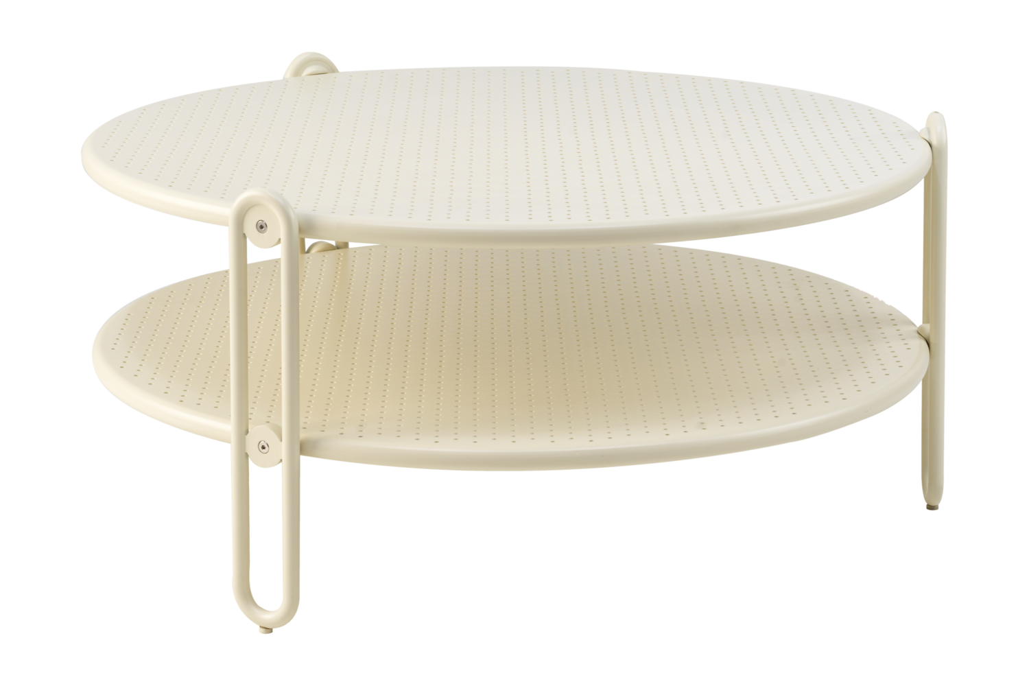 Blixt soffbord Pearl white