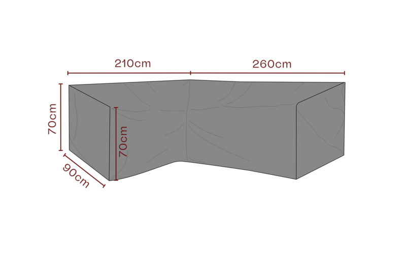Möbelskydd hörnsoffa Svart