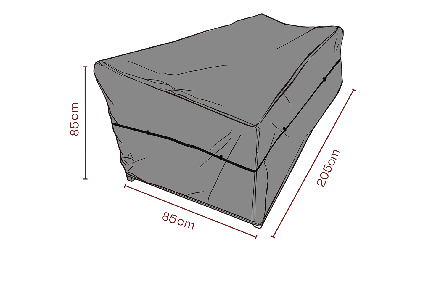 Möbelskydd soffa Svart - Andas