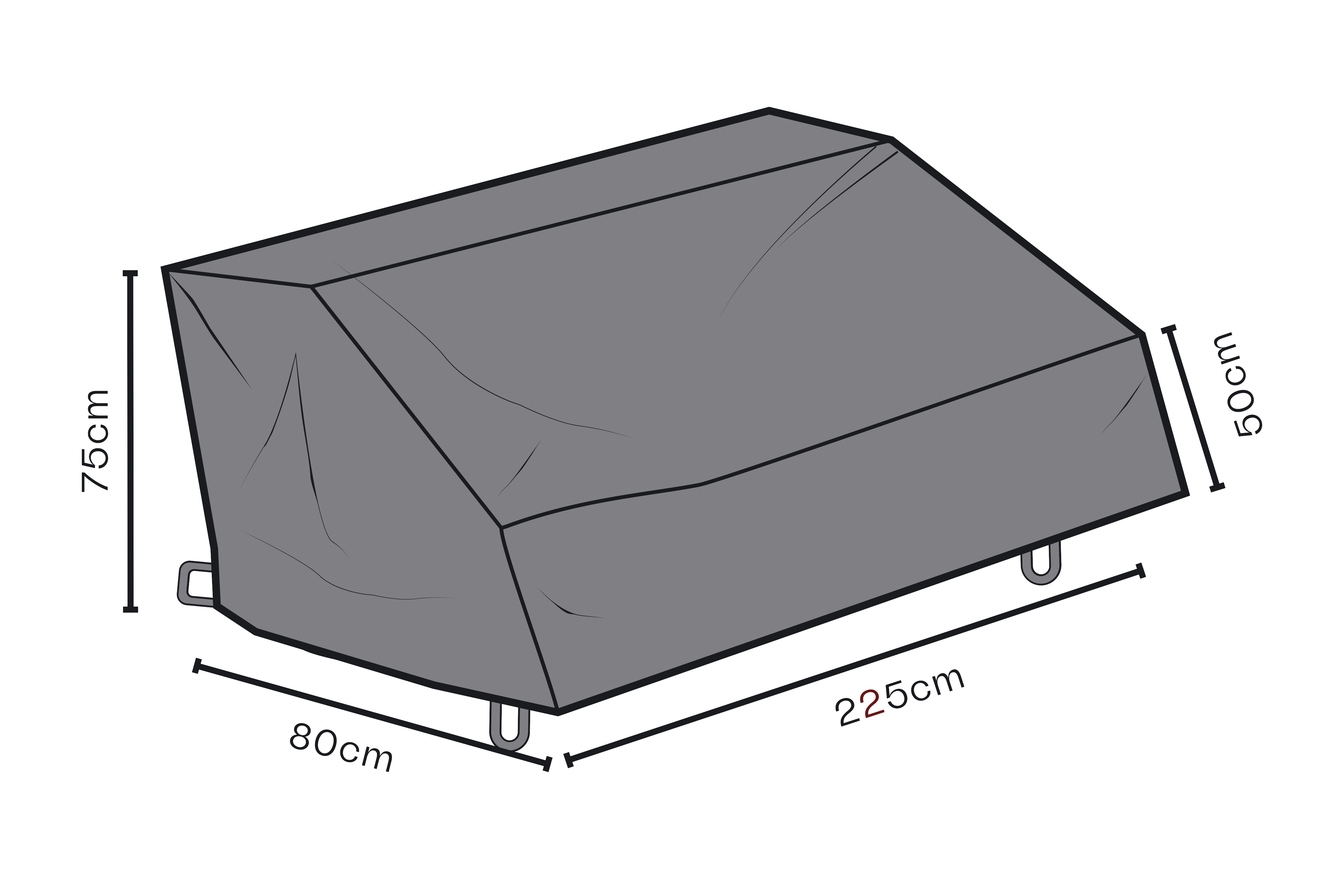 Möbelskydd soffa Svart - Andas