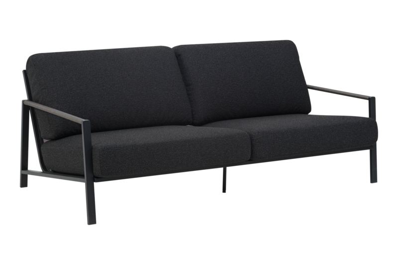 Lyra 2,5-sits soffa Svart/Teddy Black