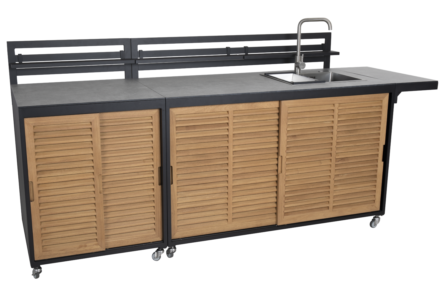 Fornax utekök Svart/teak