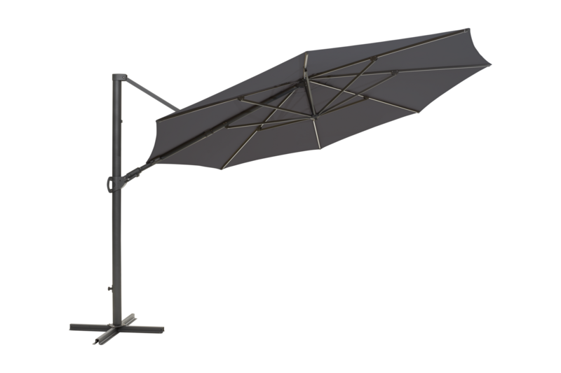 Cilento parasoll Antracit/grå