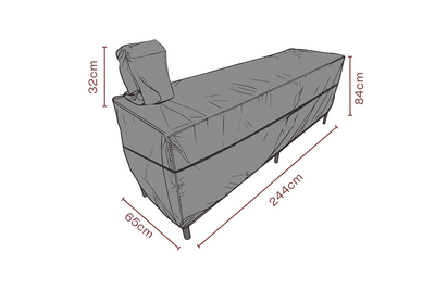 Möbelskydd utekök Svart - Andas