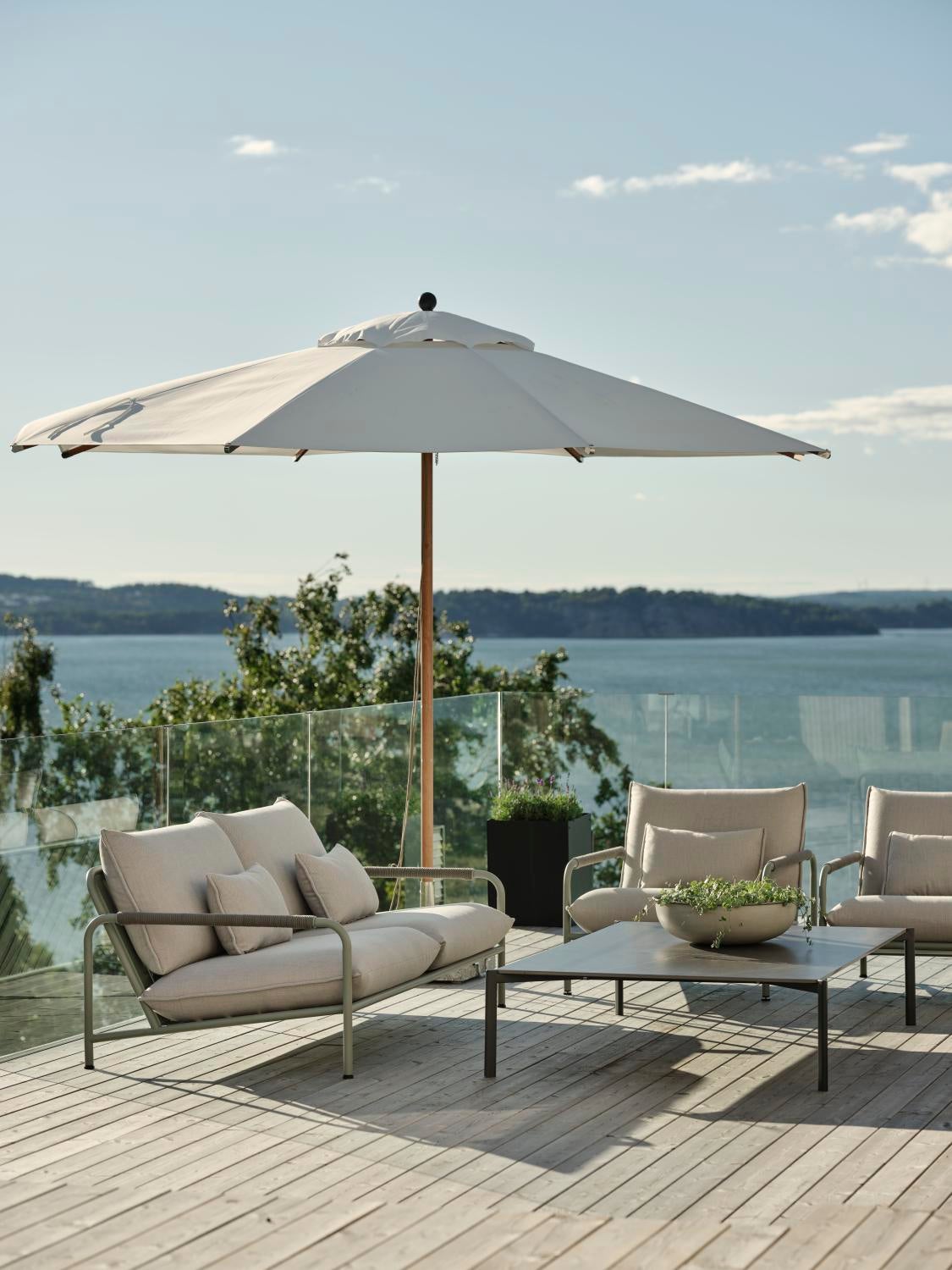 Hallavara soffbord Dusty Green/grå