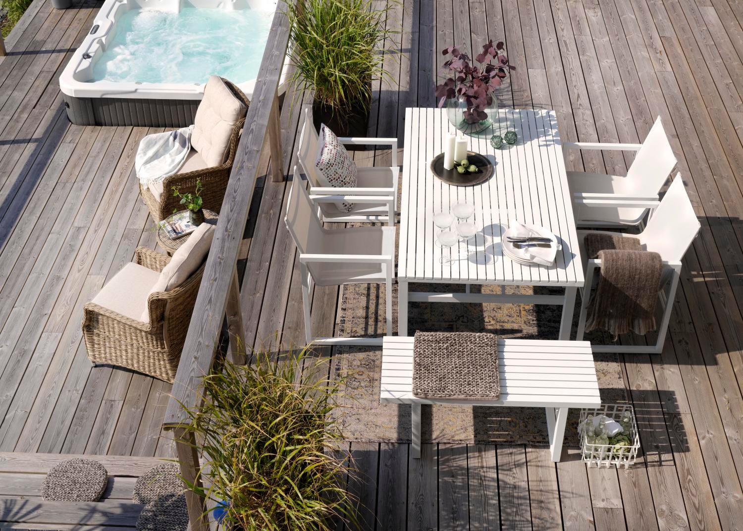 Amarante matta Ljusblå/grå