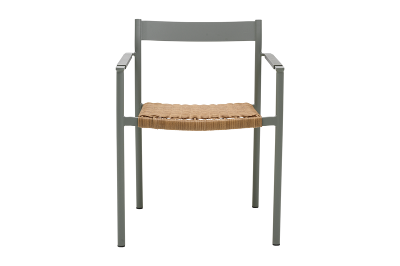 DK matstol Dusty Green/Natur