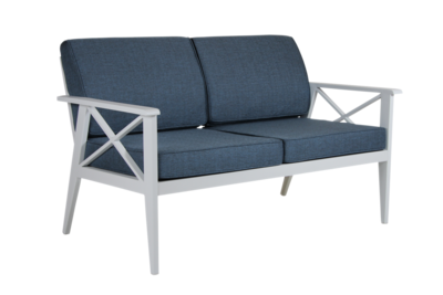 Sottenville 2,5-sits soffa Vit/Midnight blue