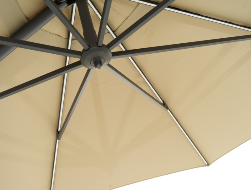 Cilento parasoll Light Grey/Khaki