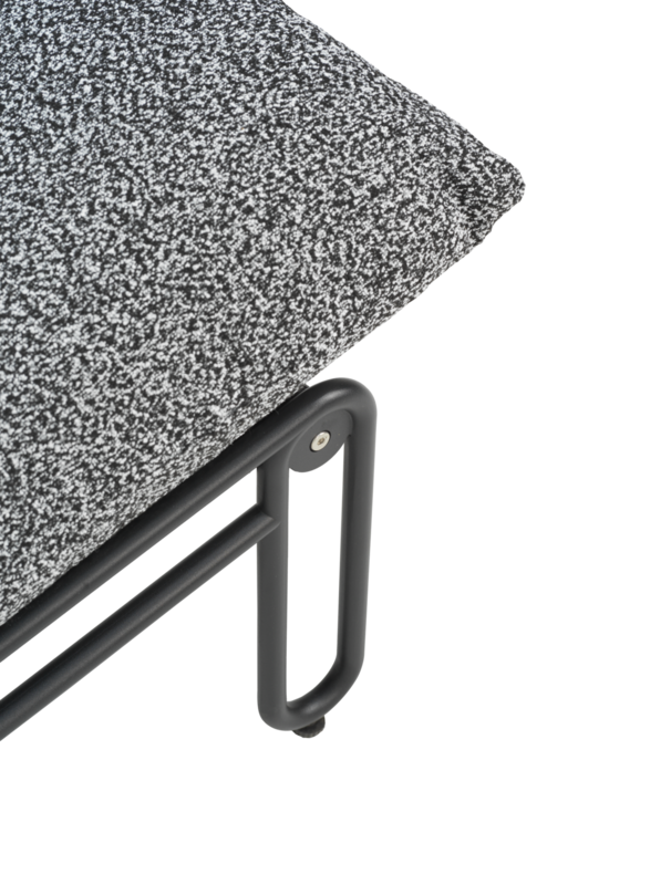 Blixt loungefåtölj Svart/Teddy Ant