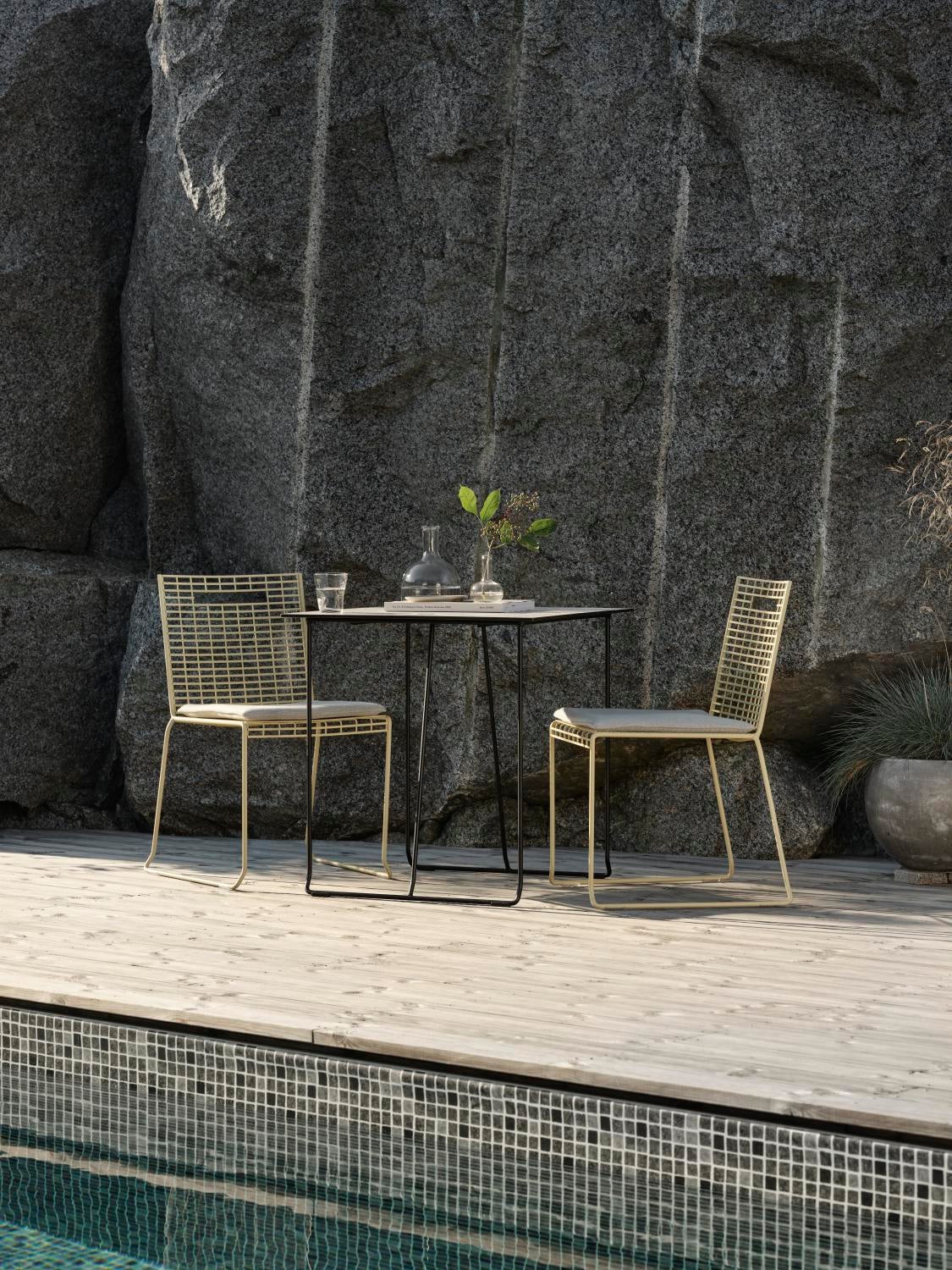 Laminat bordsskiva Beige/terrazzo