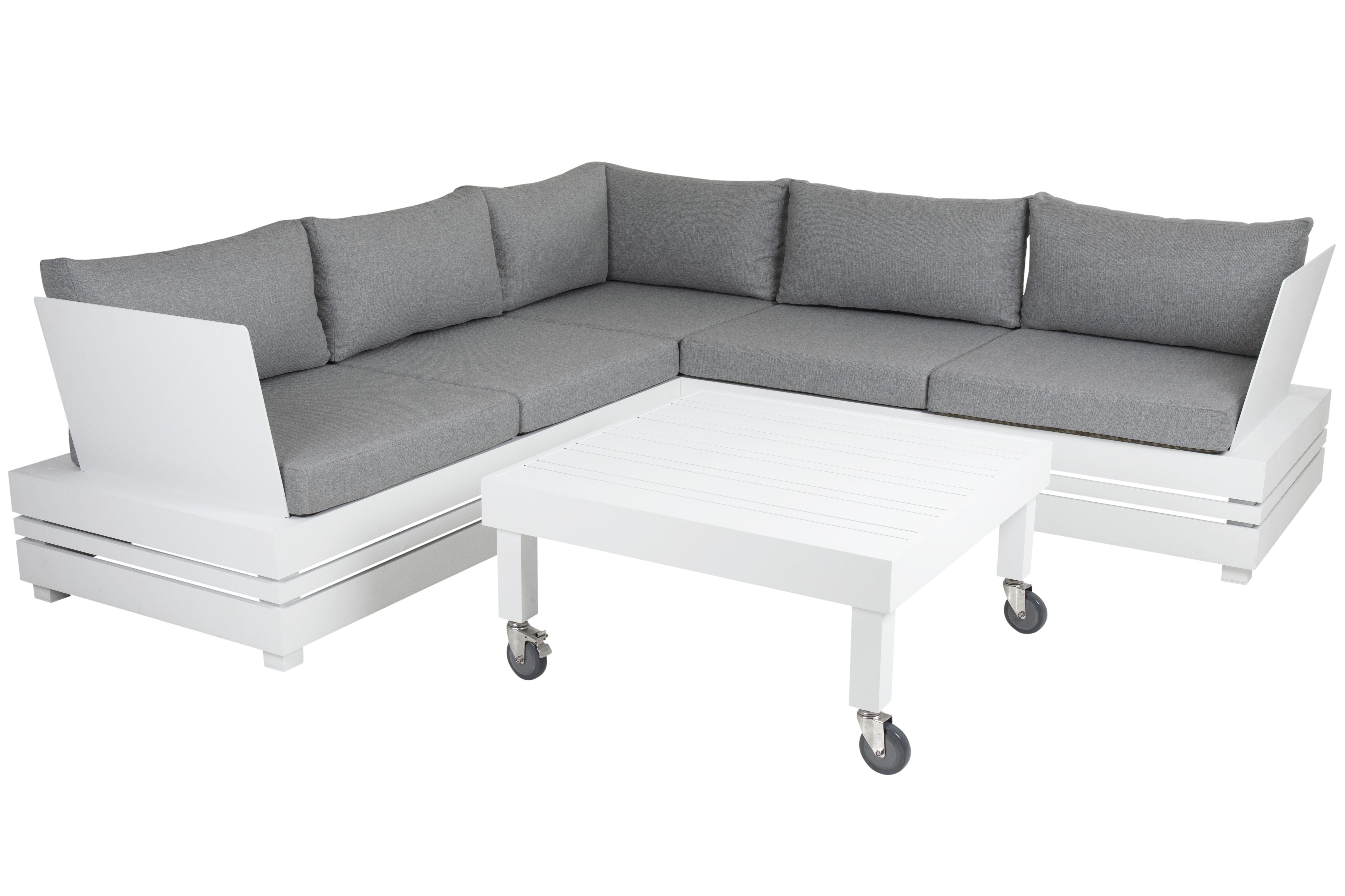 Ambon hörnsoffa med bord byggbar