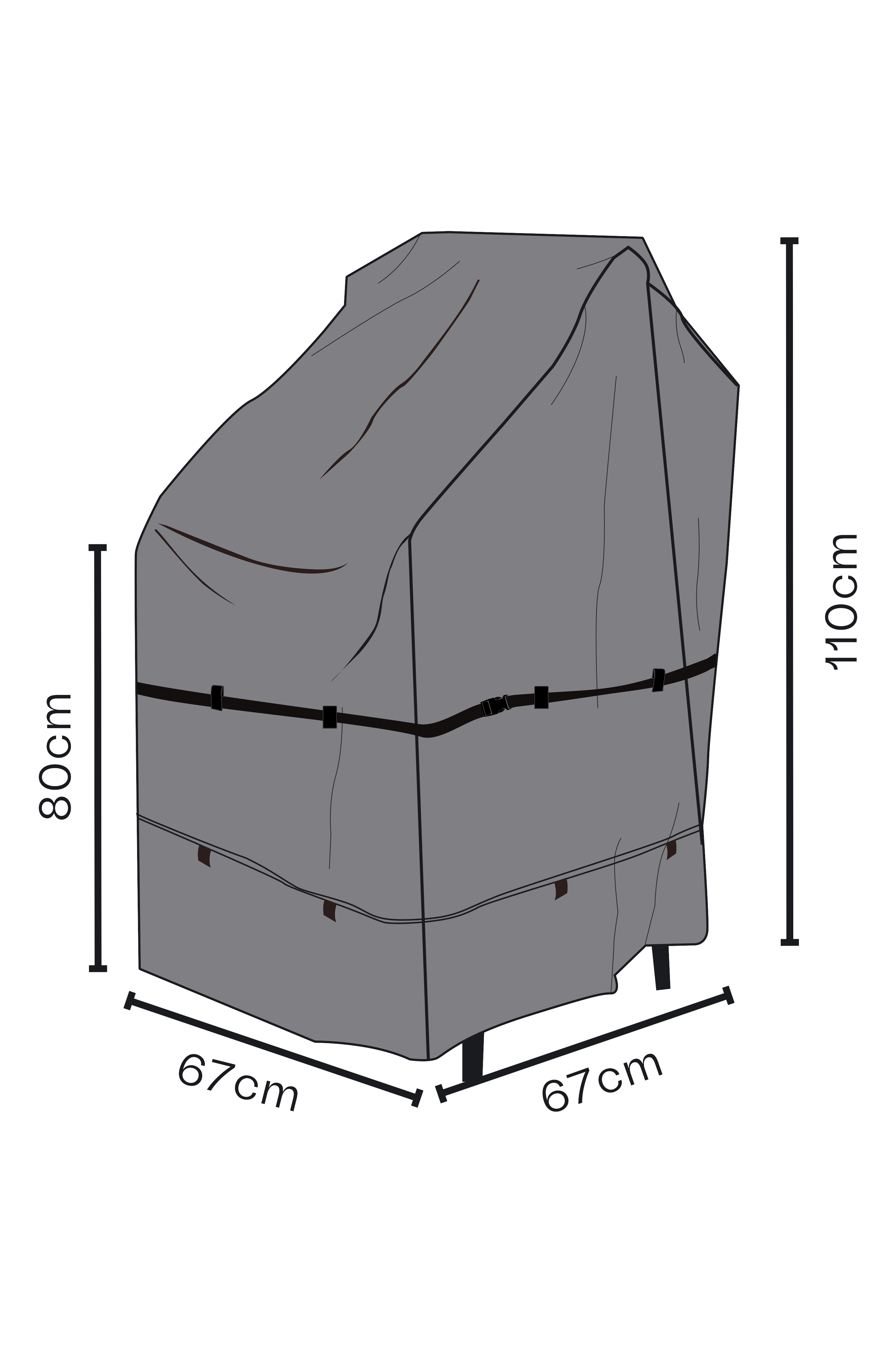 Möbelskydd stapelstol Svart - Andas