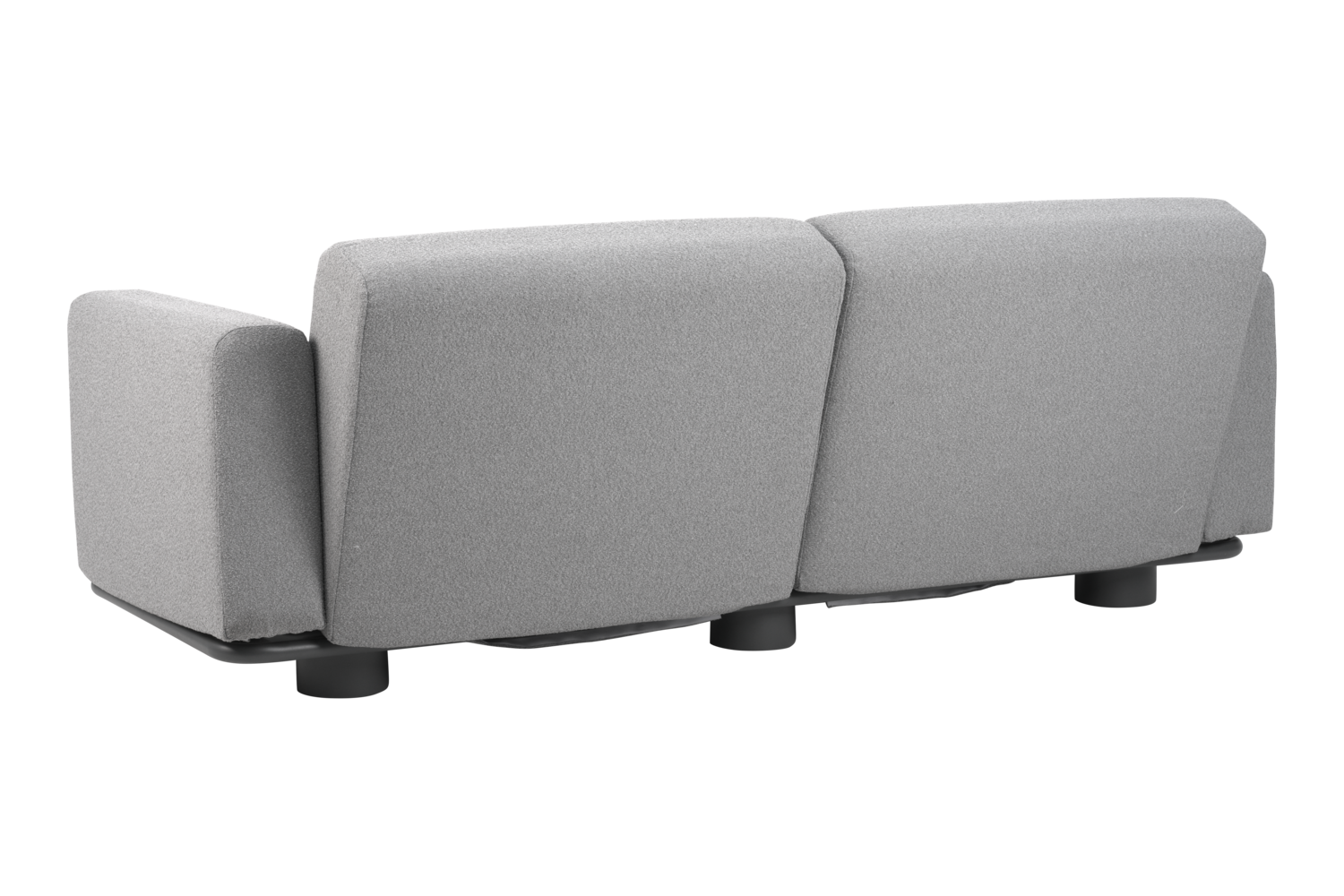 Bolster 2,5-sits soffa Antracit/Teddy Grey