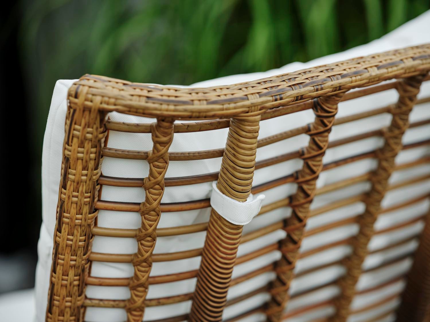 Covelo loungefåtölj Natur/vit