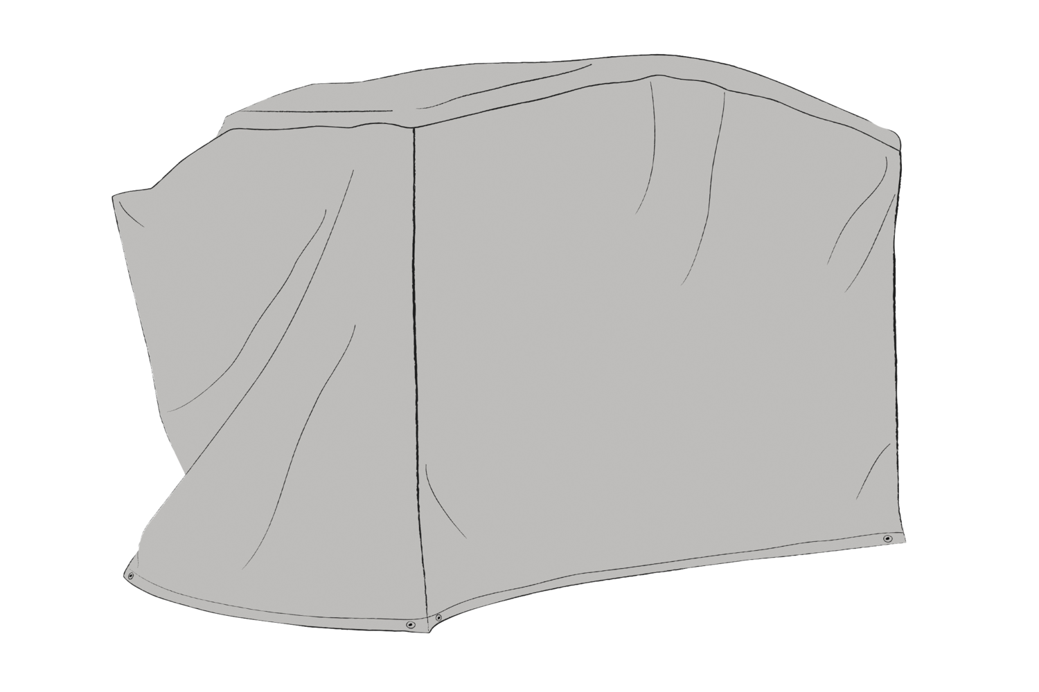 Möbelskydd hammock Grå - Vattenavvisande