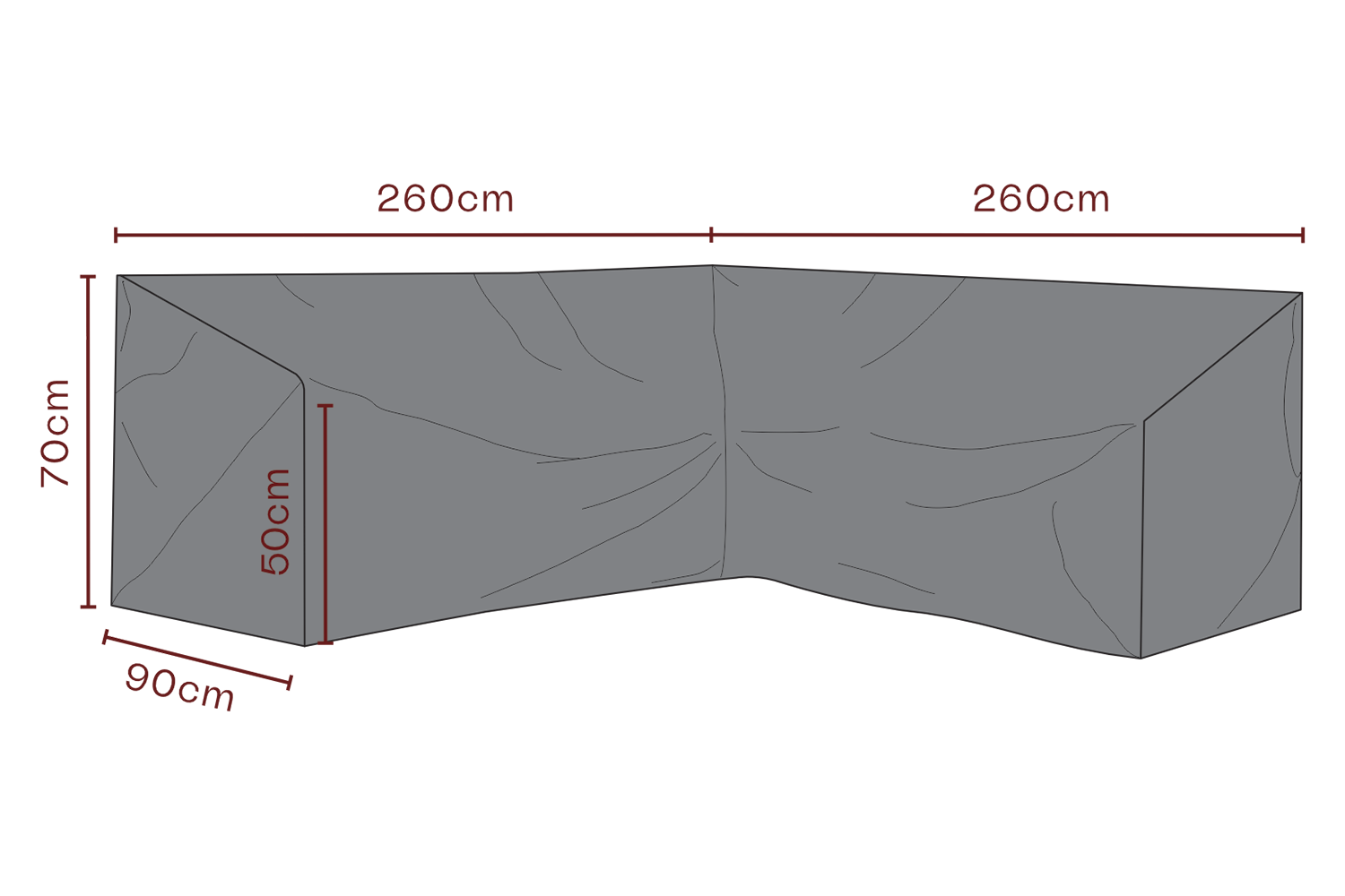 Möbelskydd hörnsoffa Svart - Vattentät