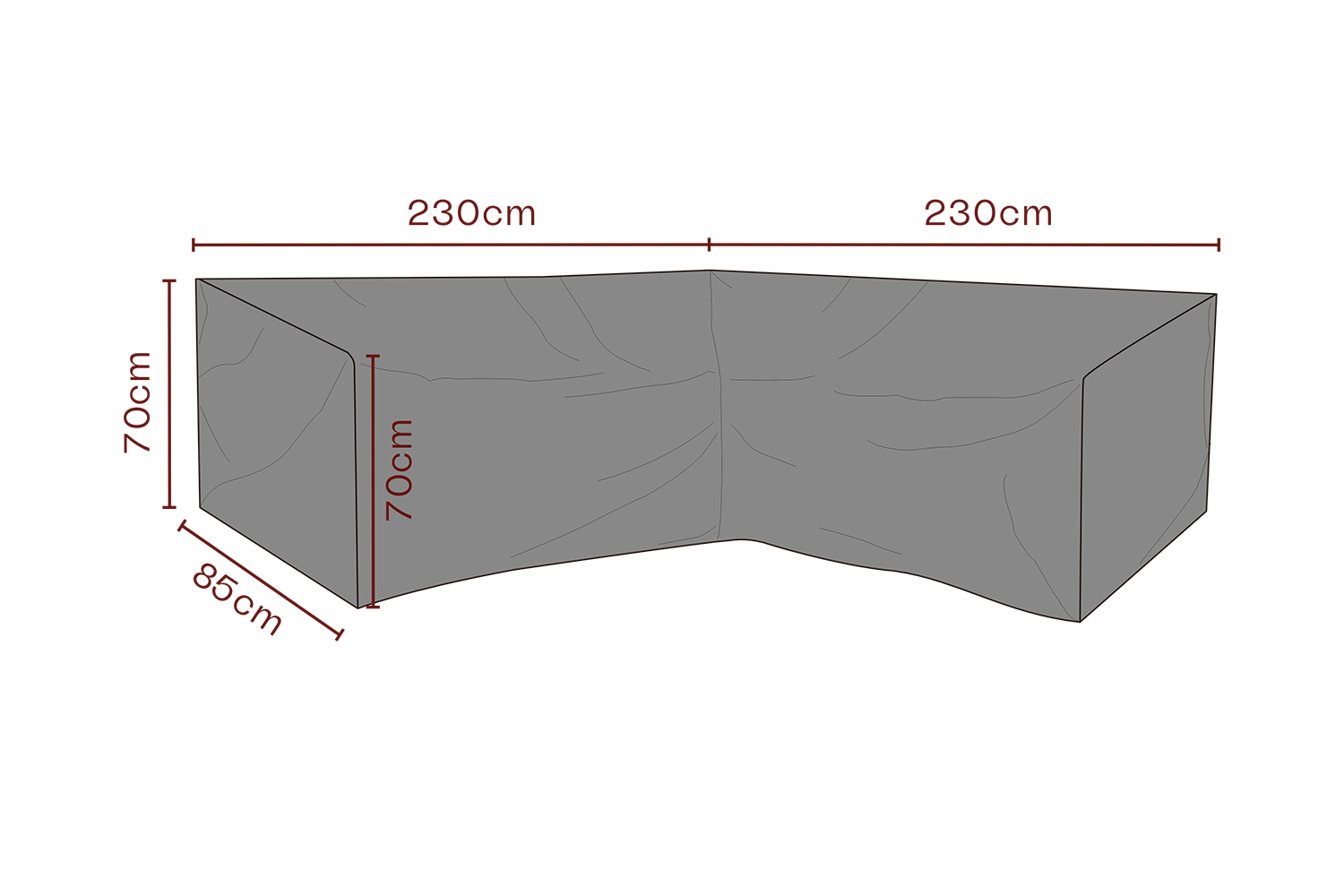 Möbelskydd hörnsoffa Svart - Andas