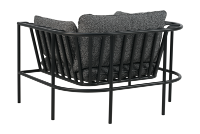 Collier fåtölj Svart/Teddy Ant